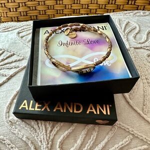 ☀️ ALEX AND ANI Infinite Love Wrap Gold Bangle Bracelet